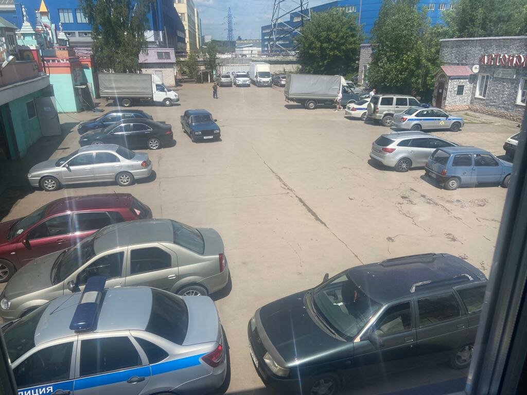 outside