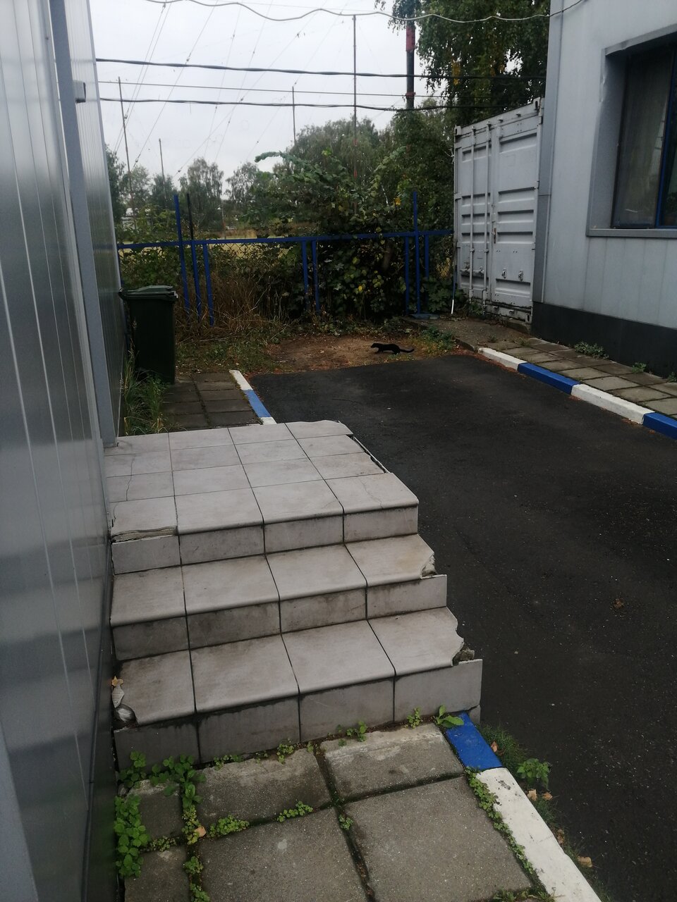 outside