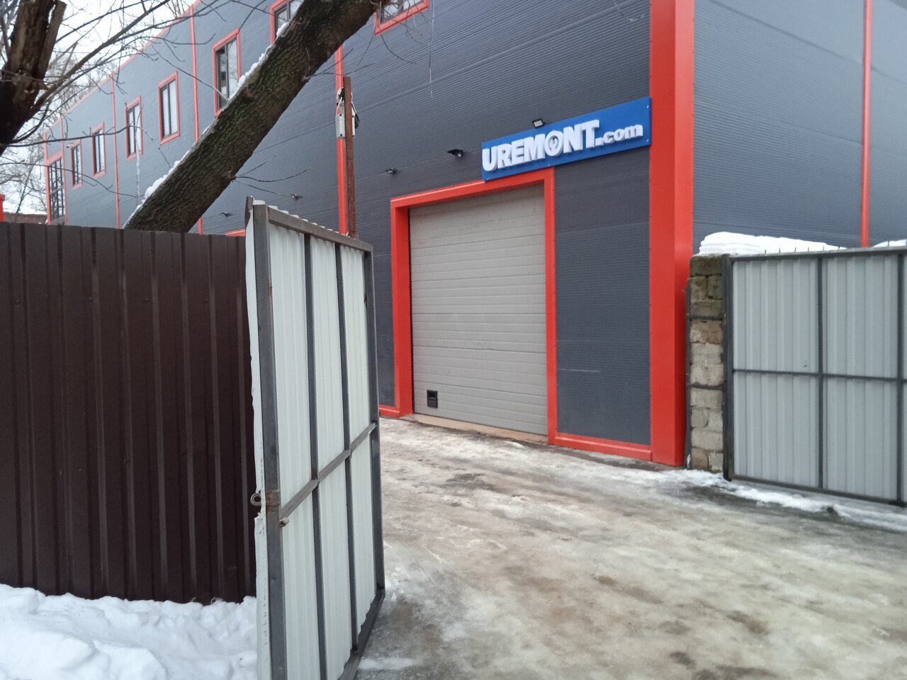 outside