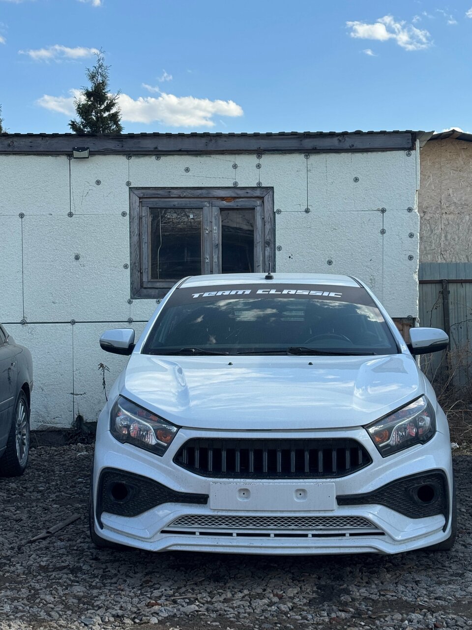 outside