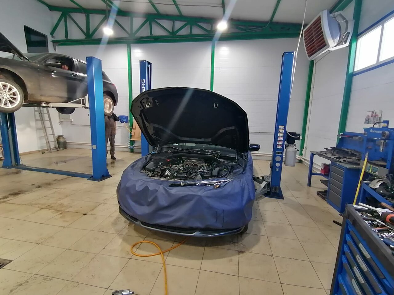 inside