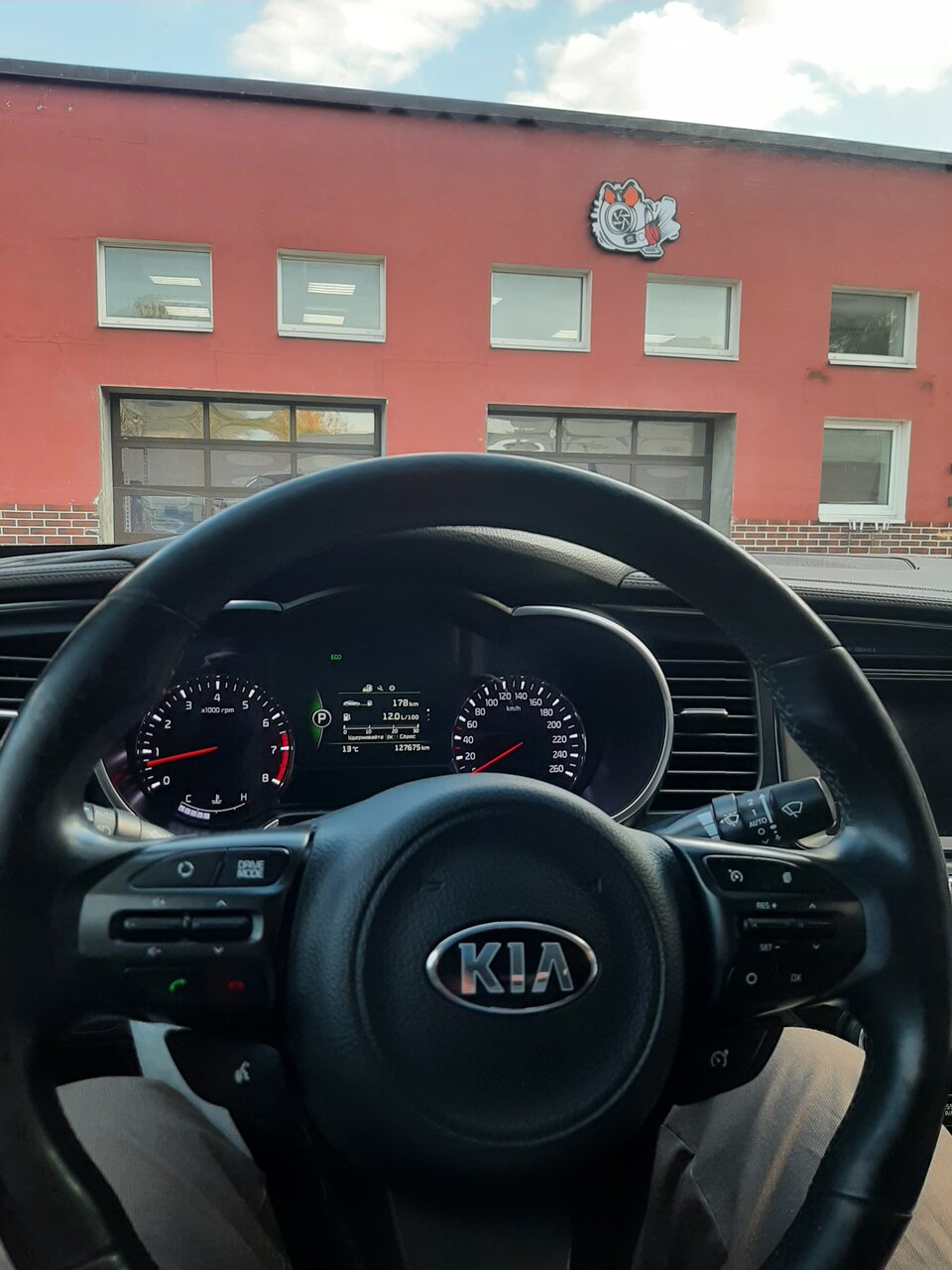 outside