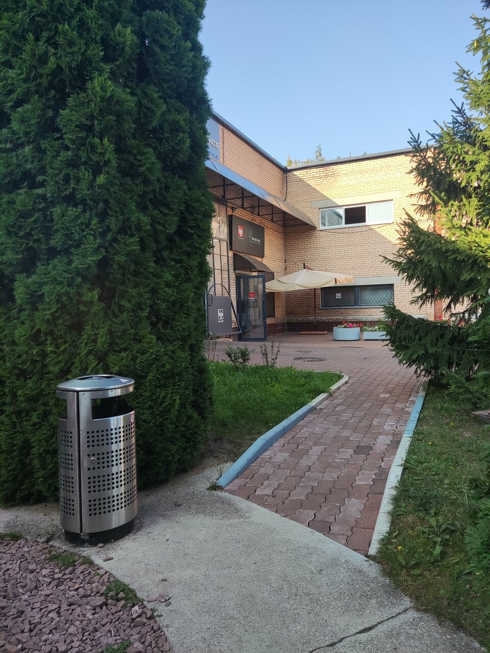 outside