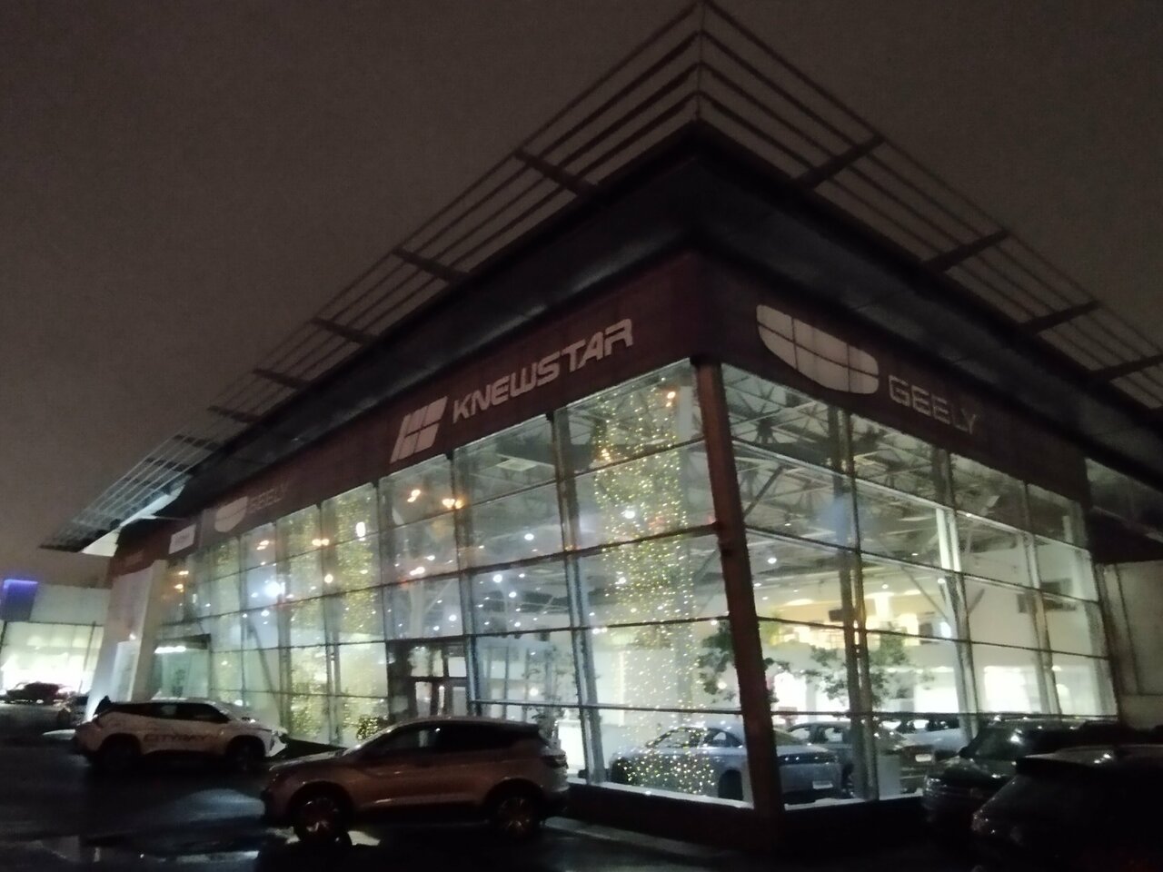 outside