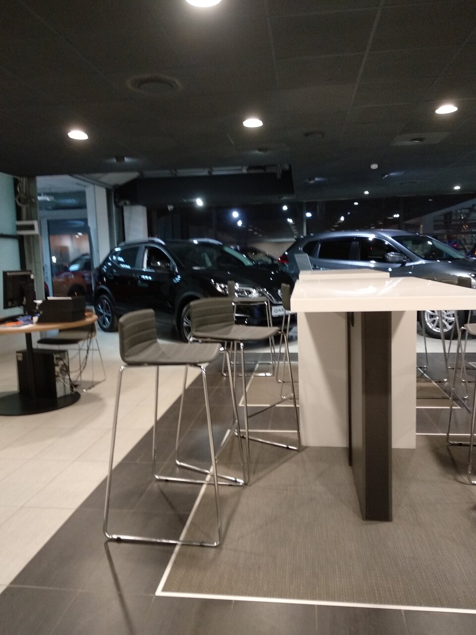 inside