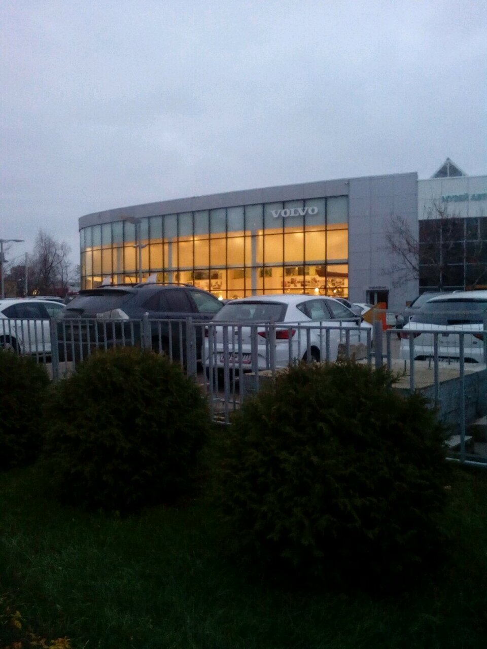 outside