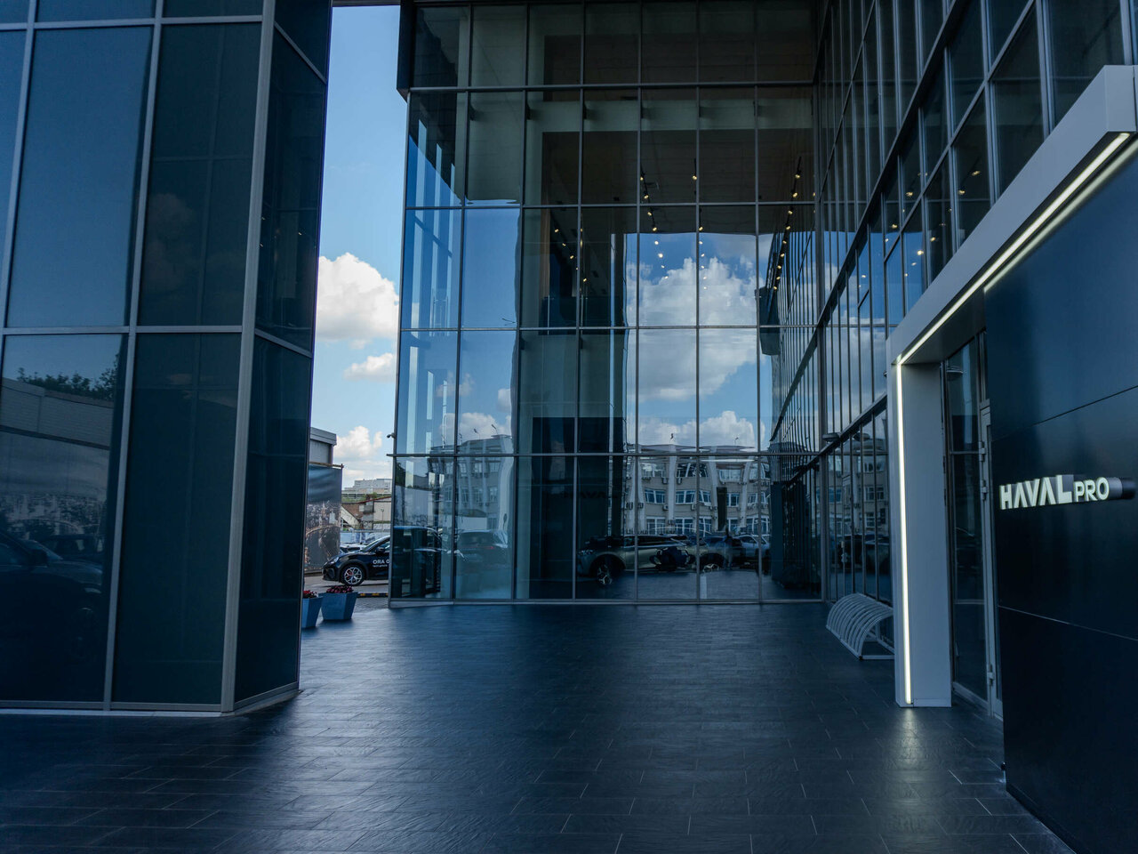 outside