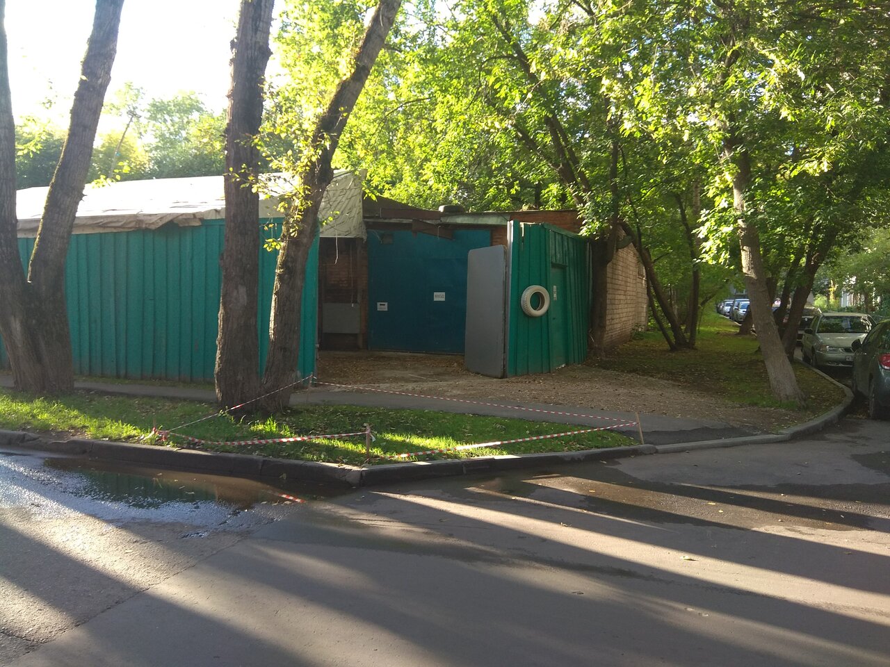 outside