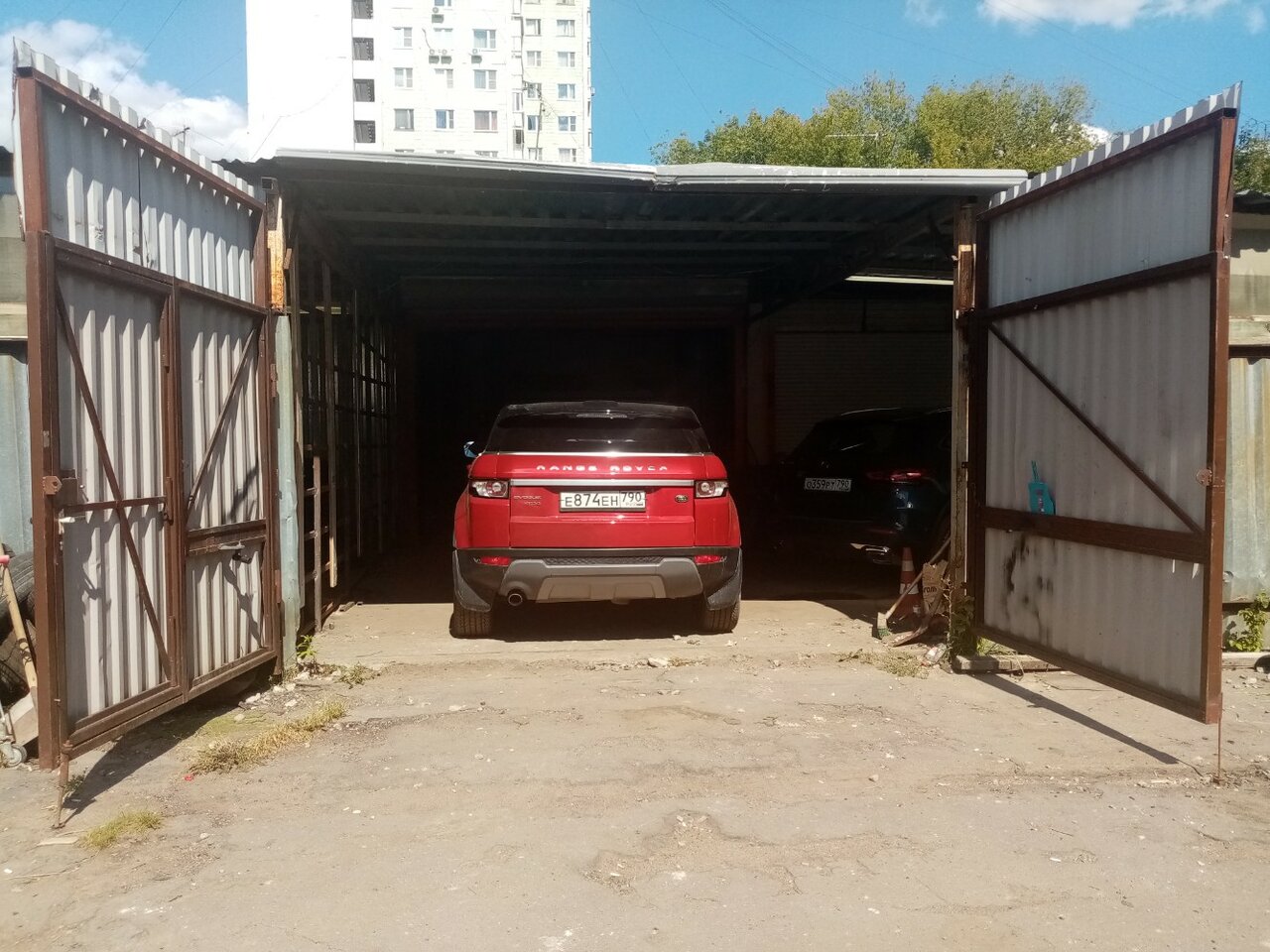 outside