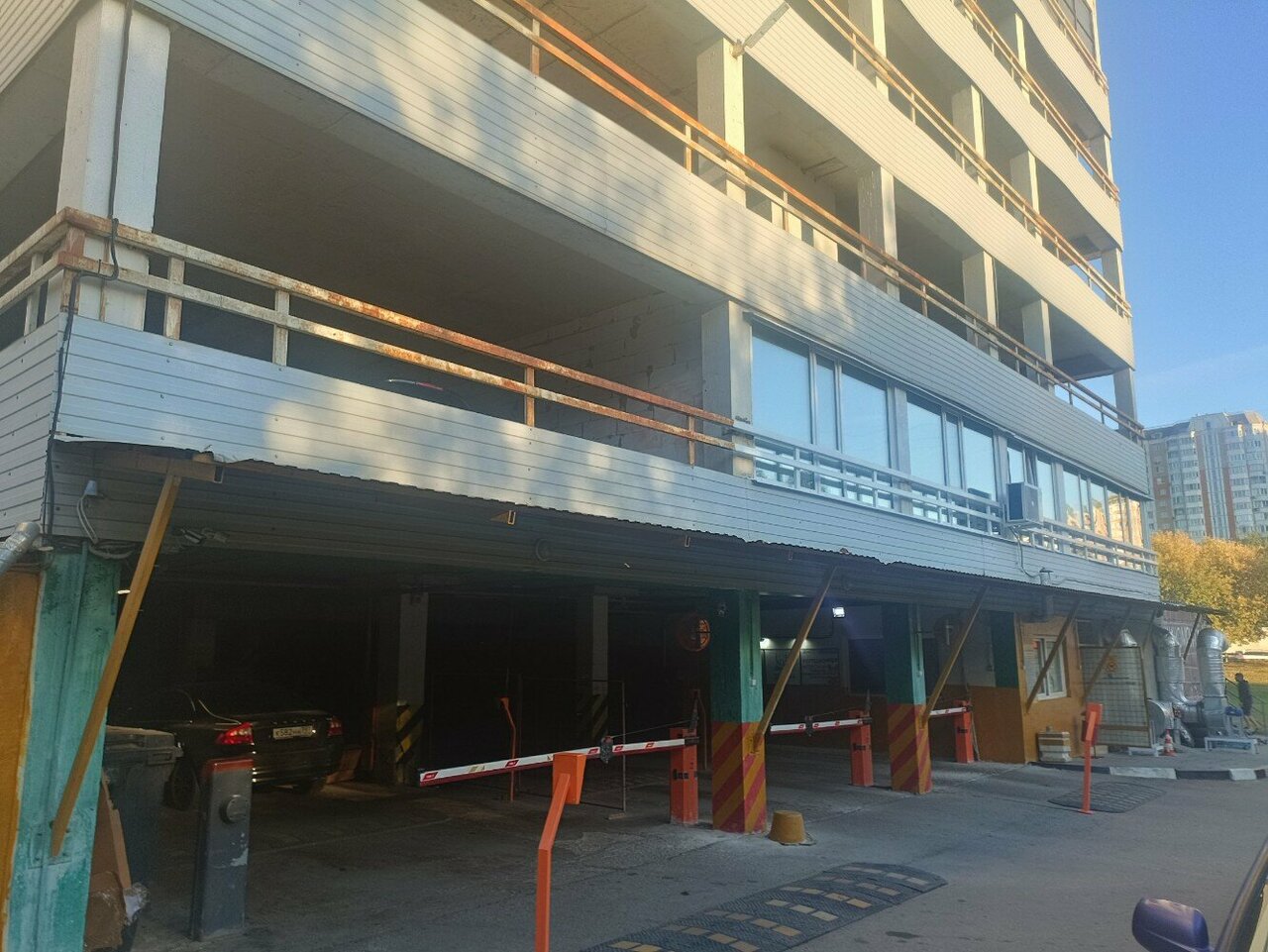 outside