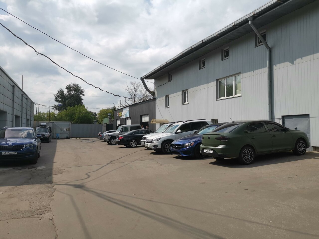 outside