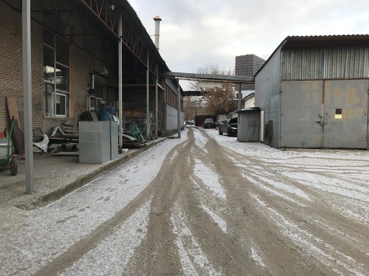 outside