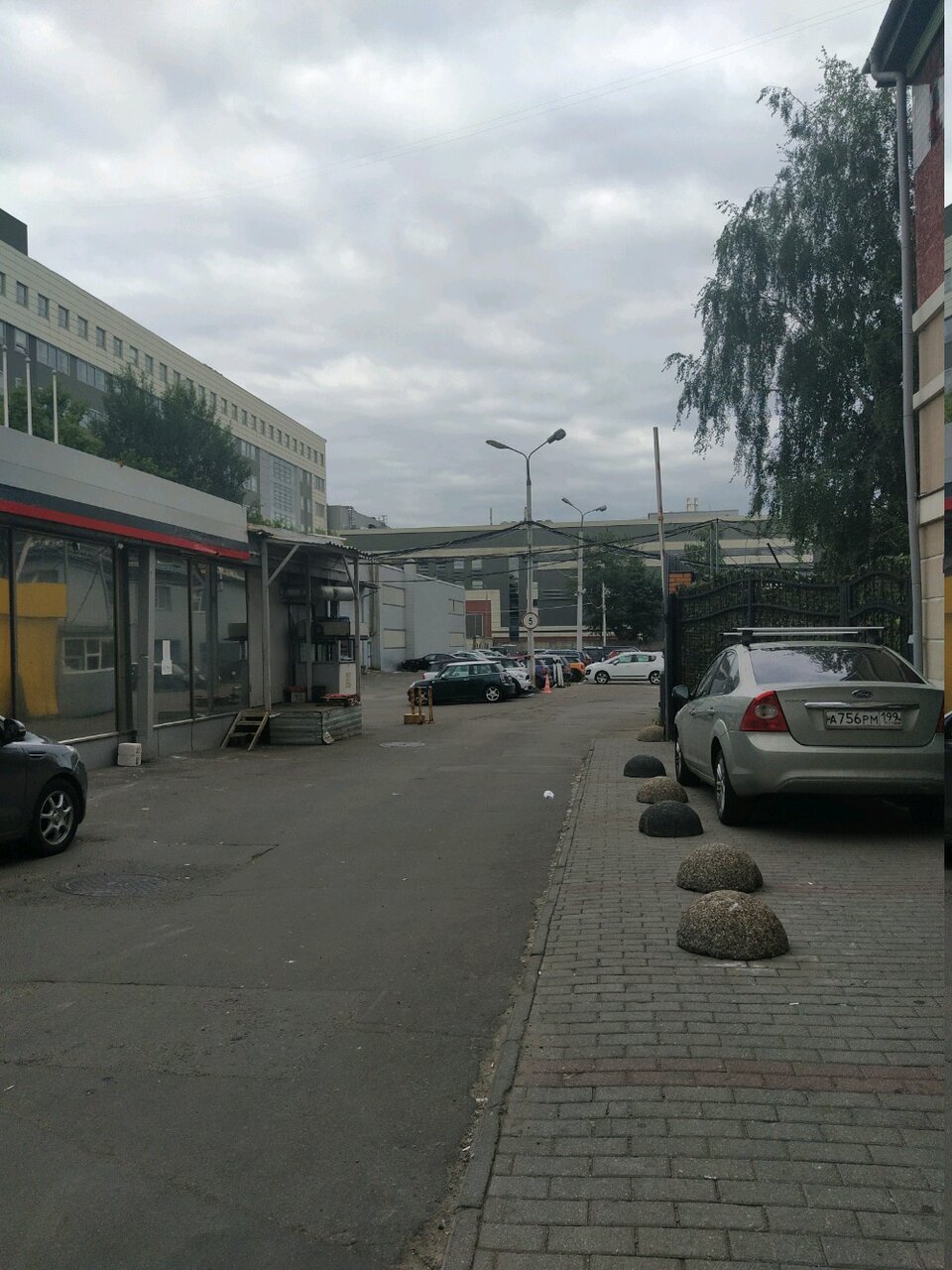 outside