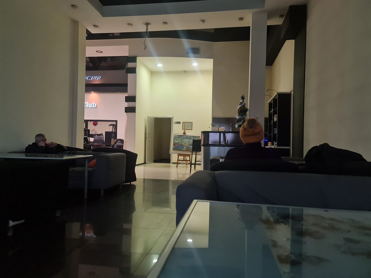 inside