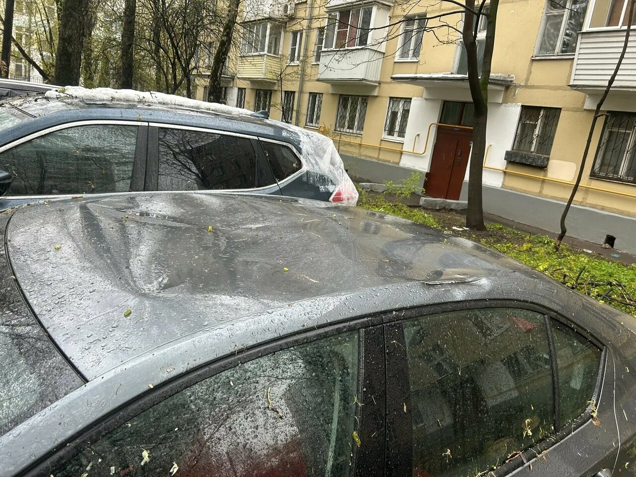 outside