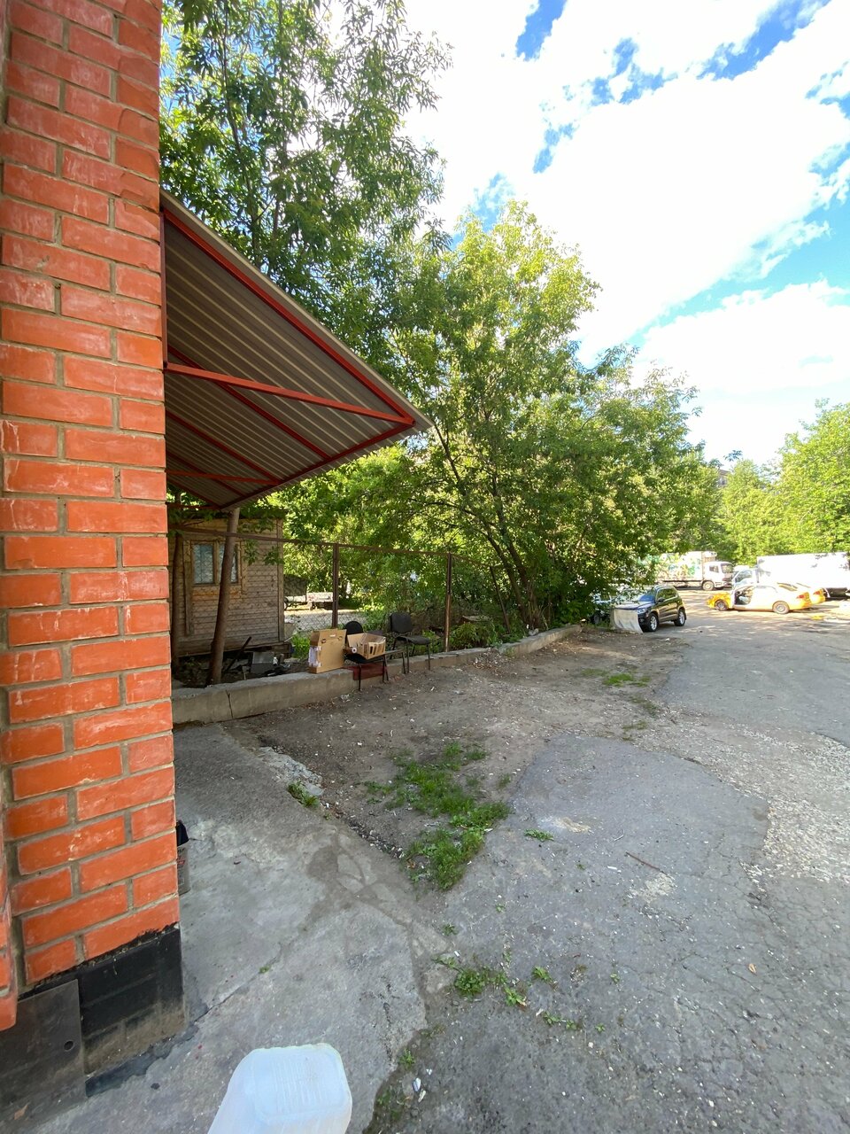 outside