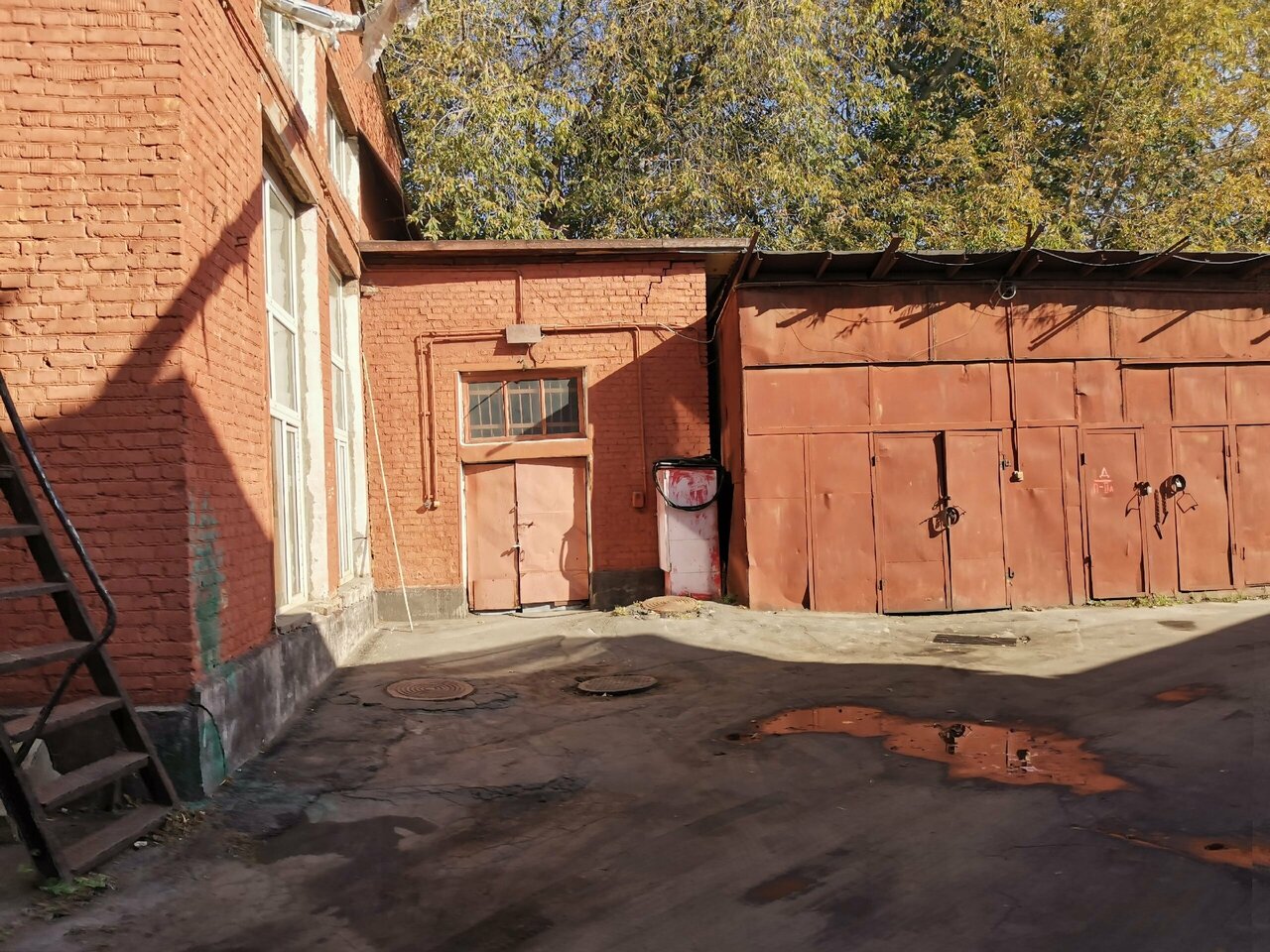 outside
