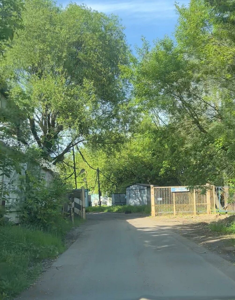 outside