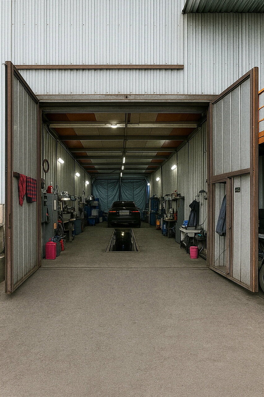 outside