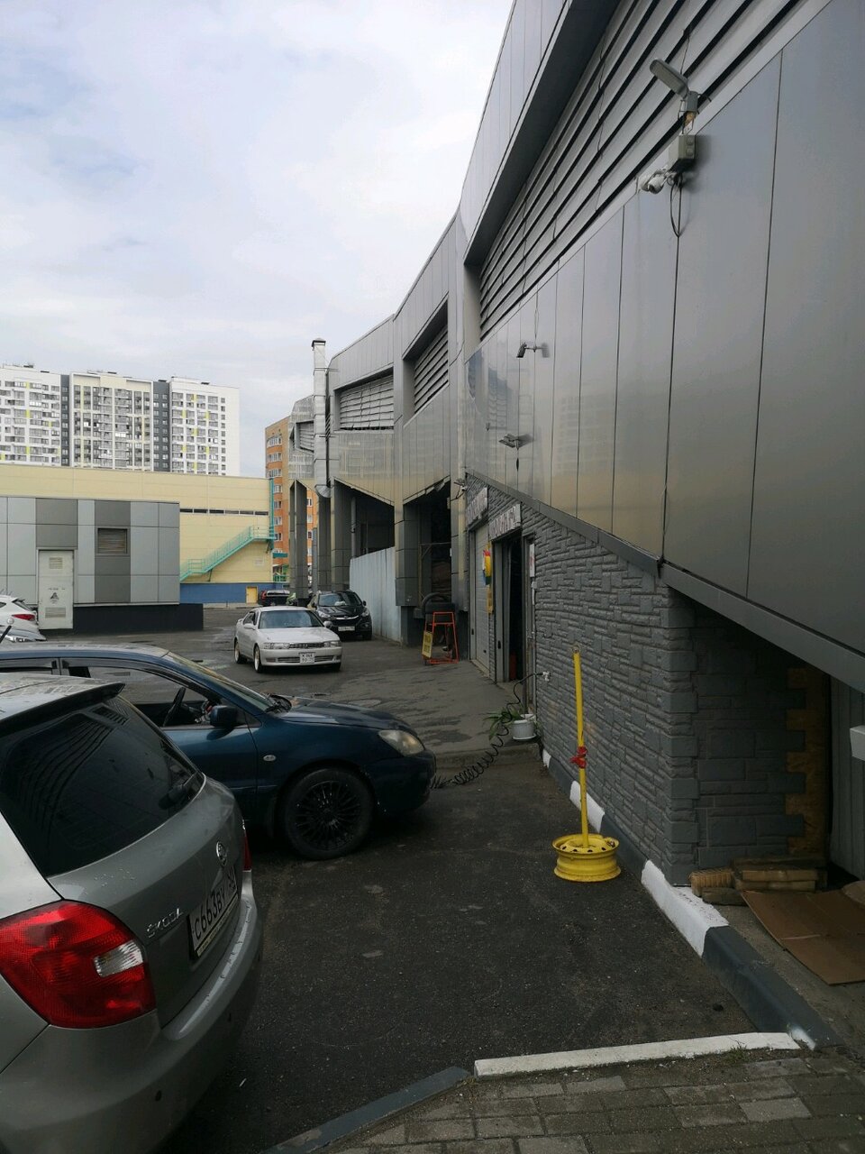 outside