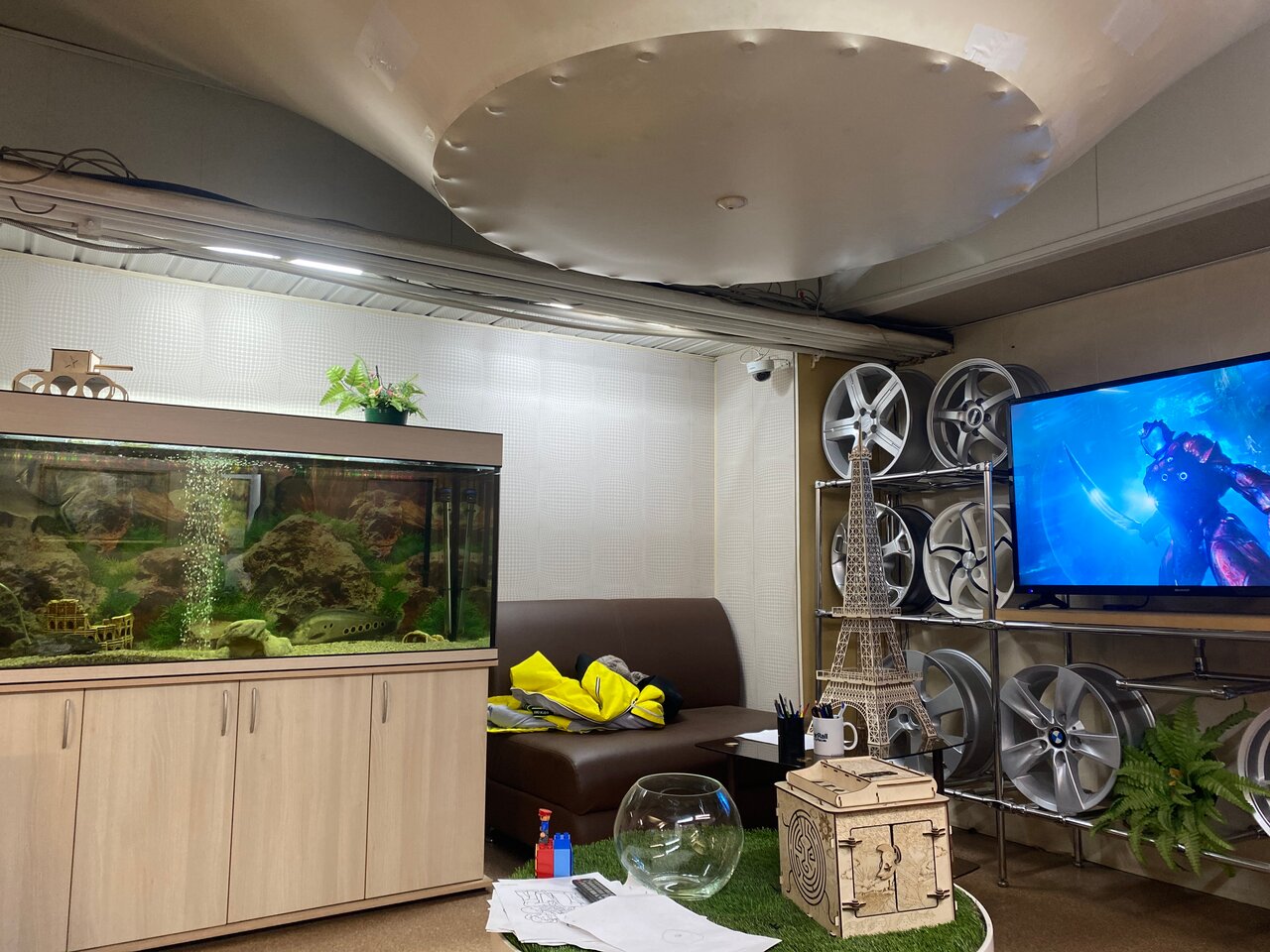 inside