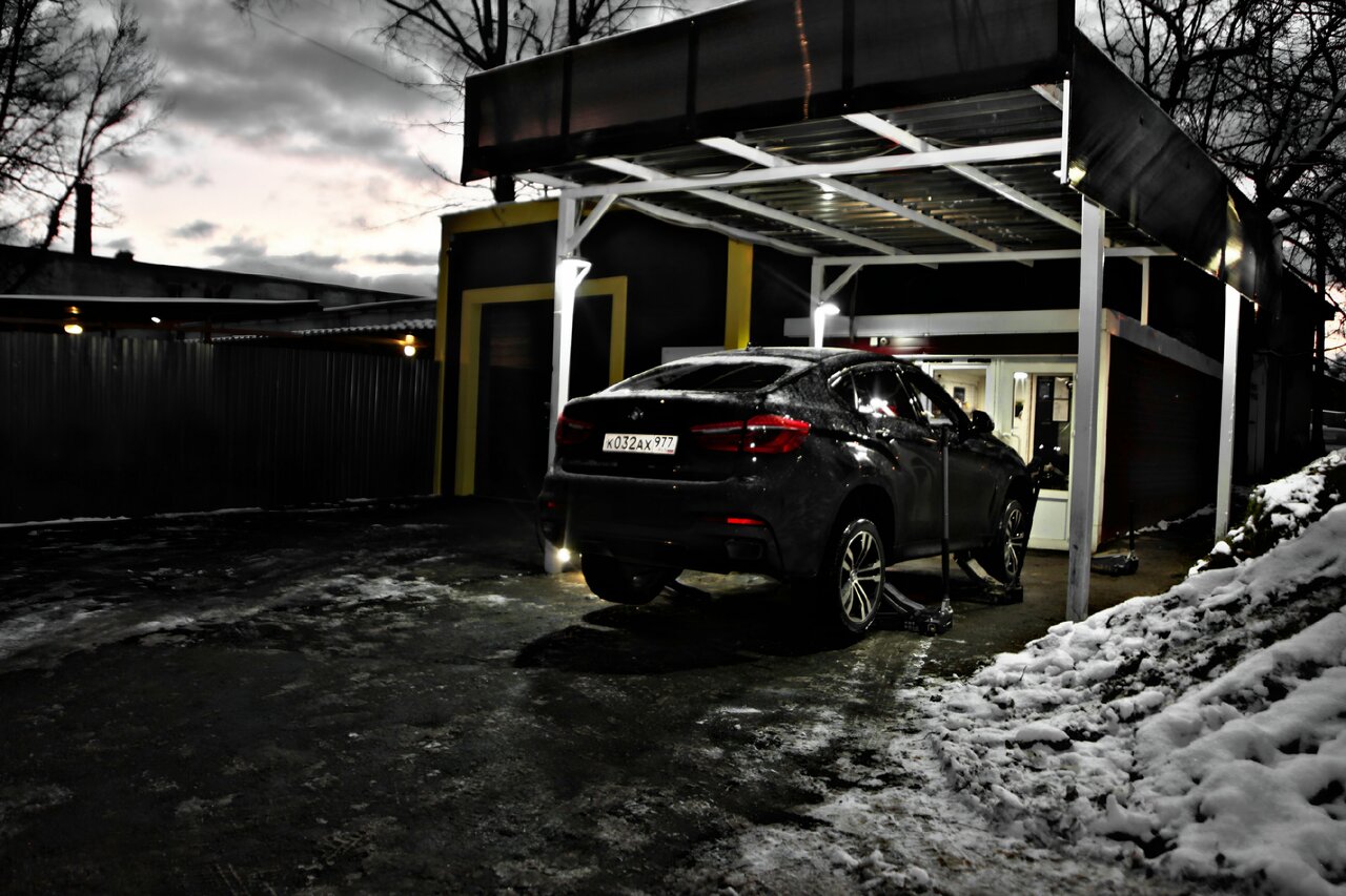 outside