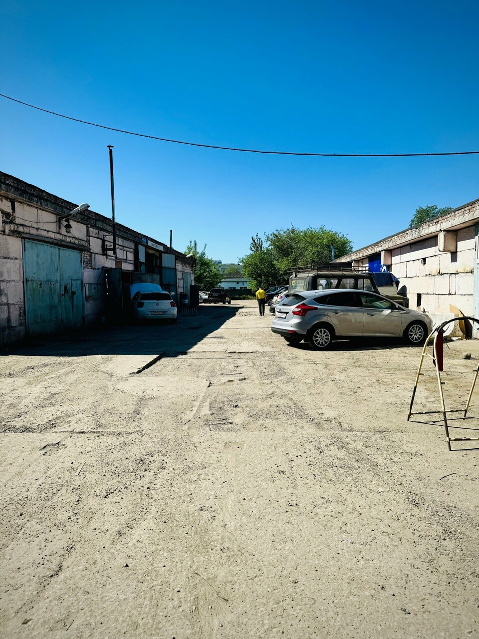outside