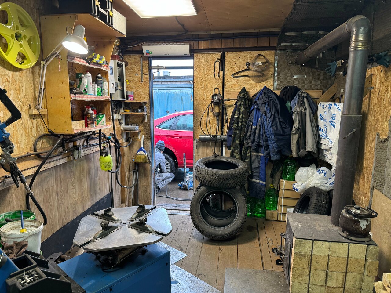 inside