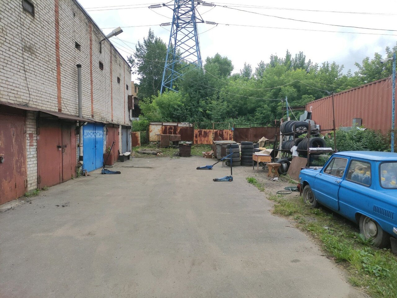 outside