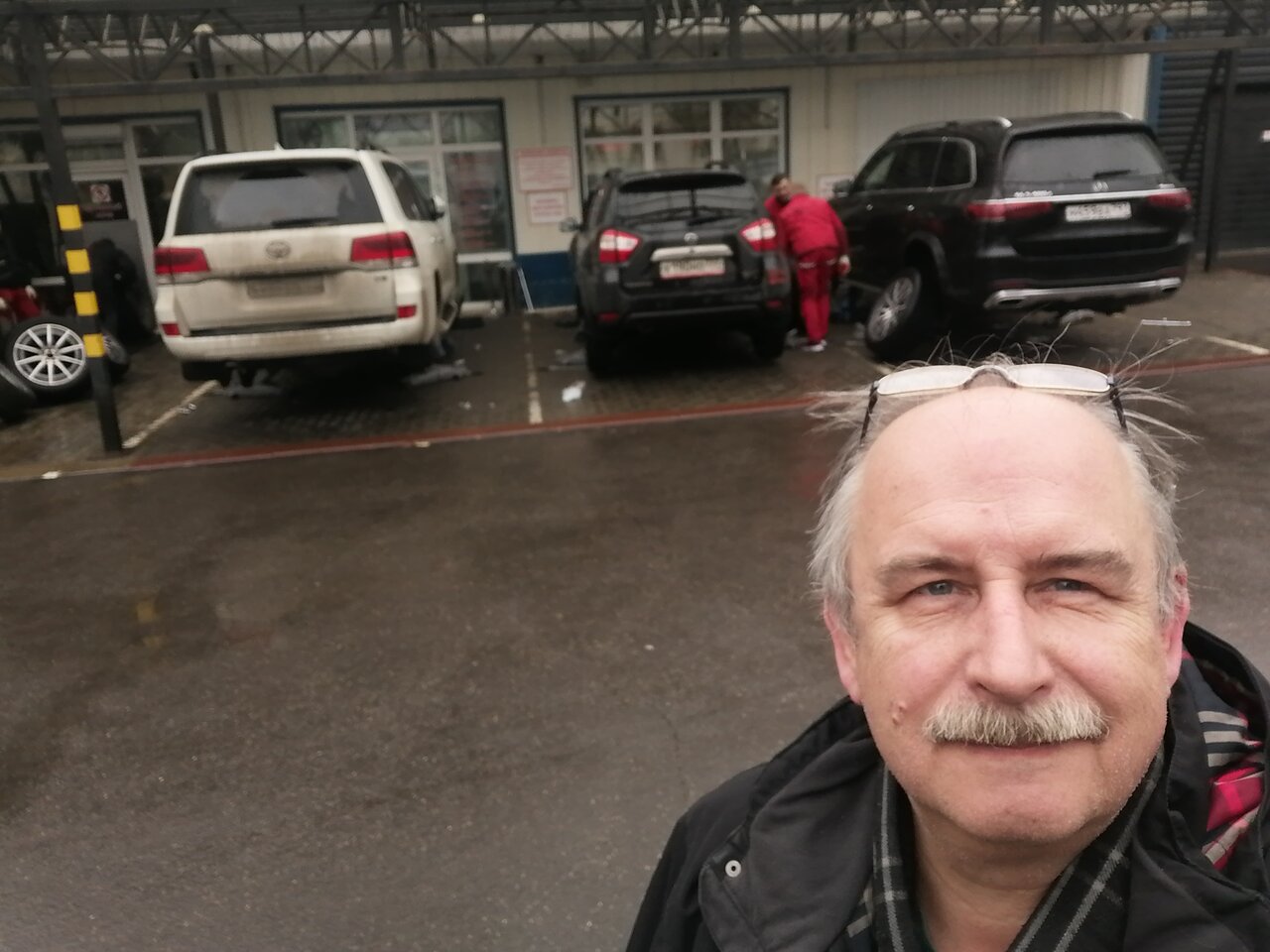 outside