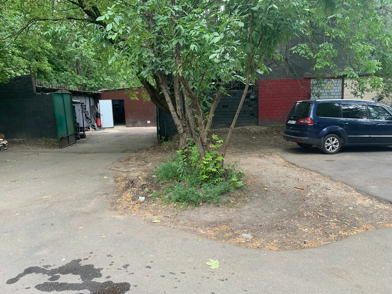 outside