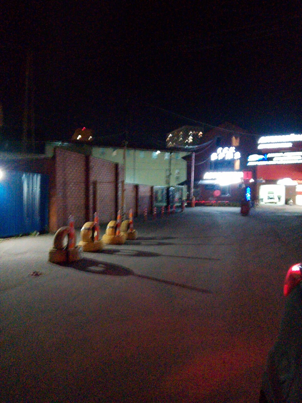 outside