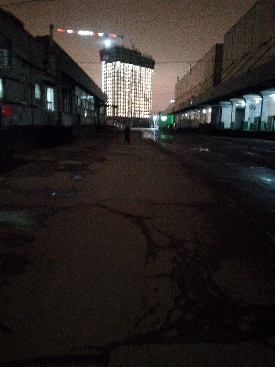 outside