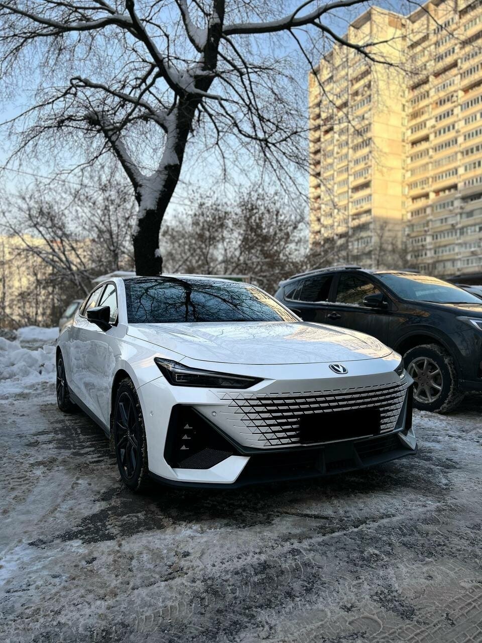 outside