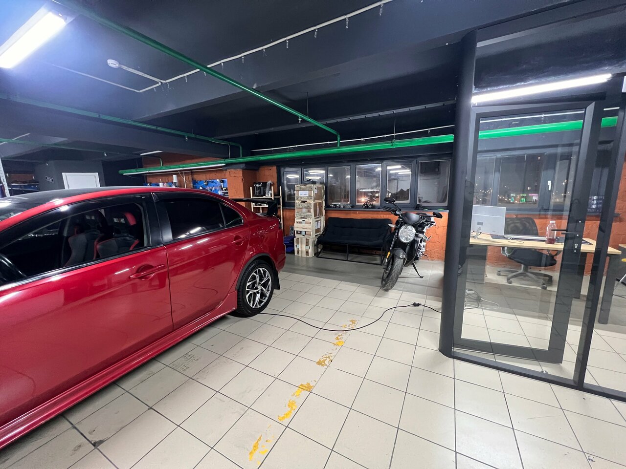 inside
