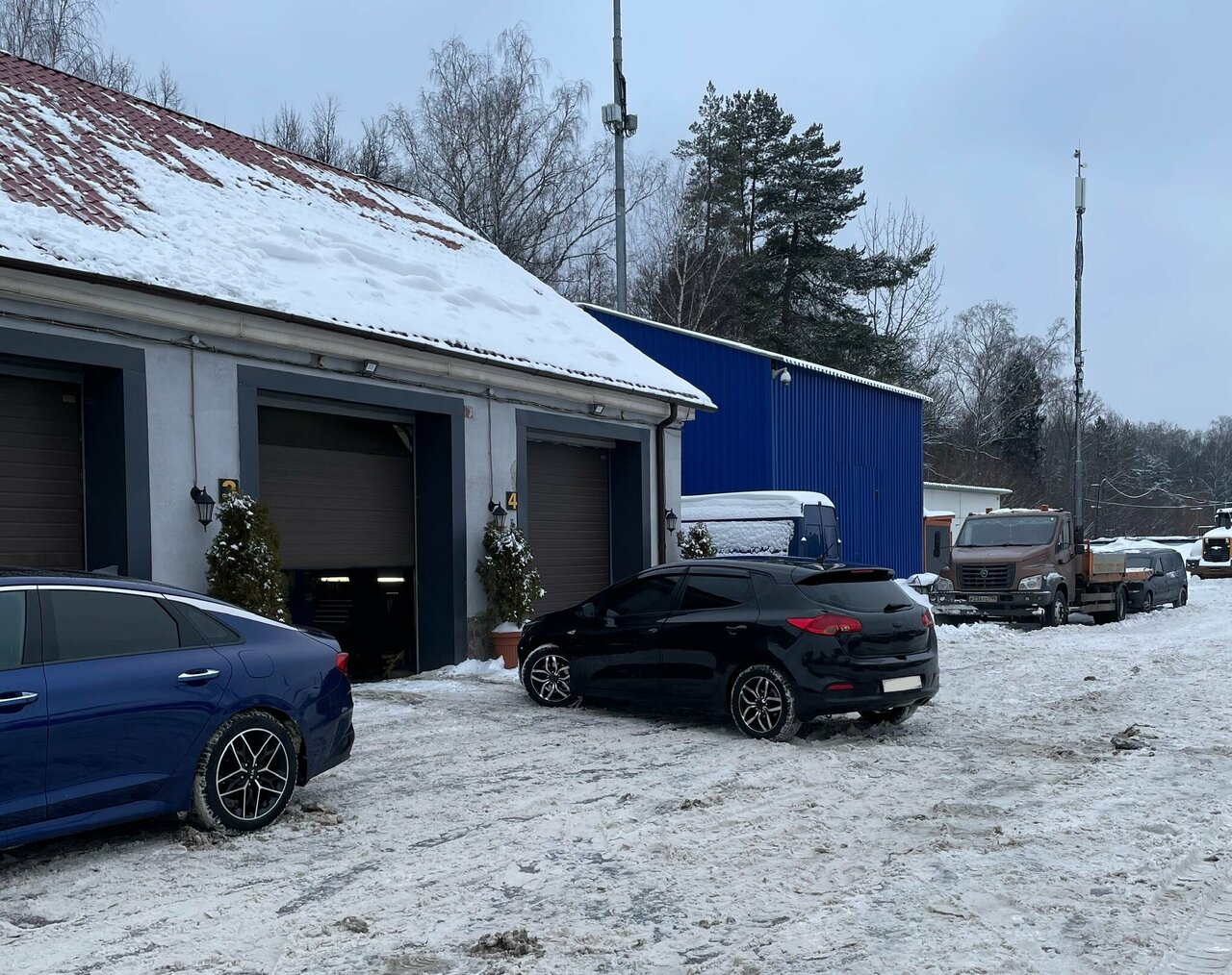 outside