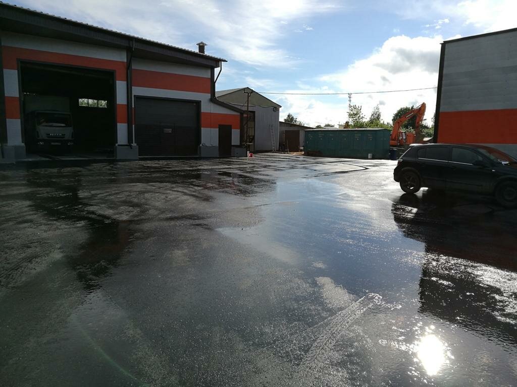 outside