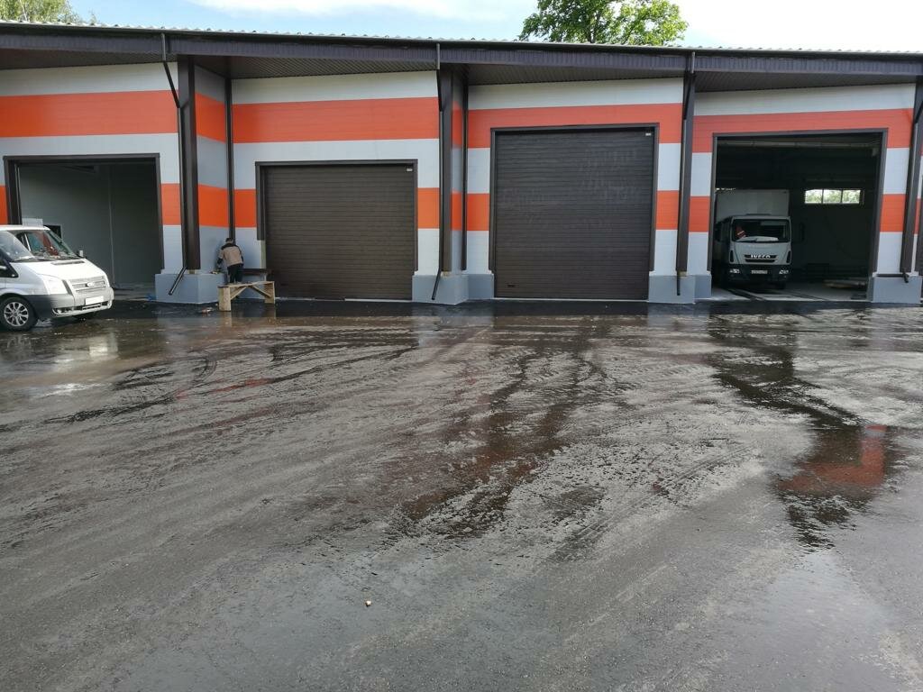 outside