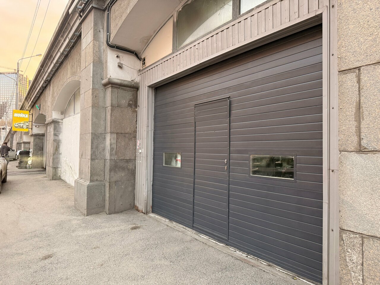 outside