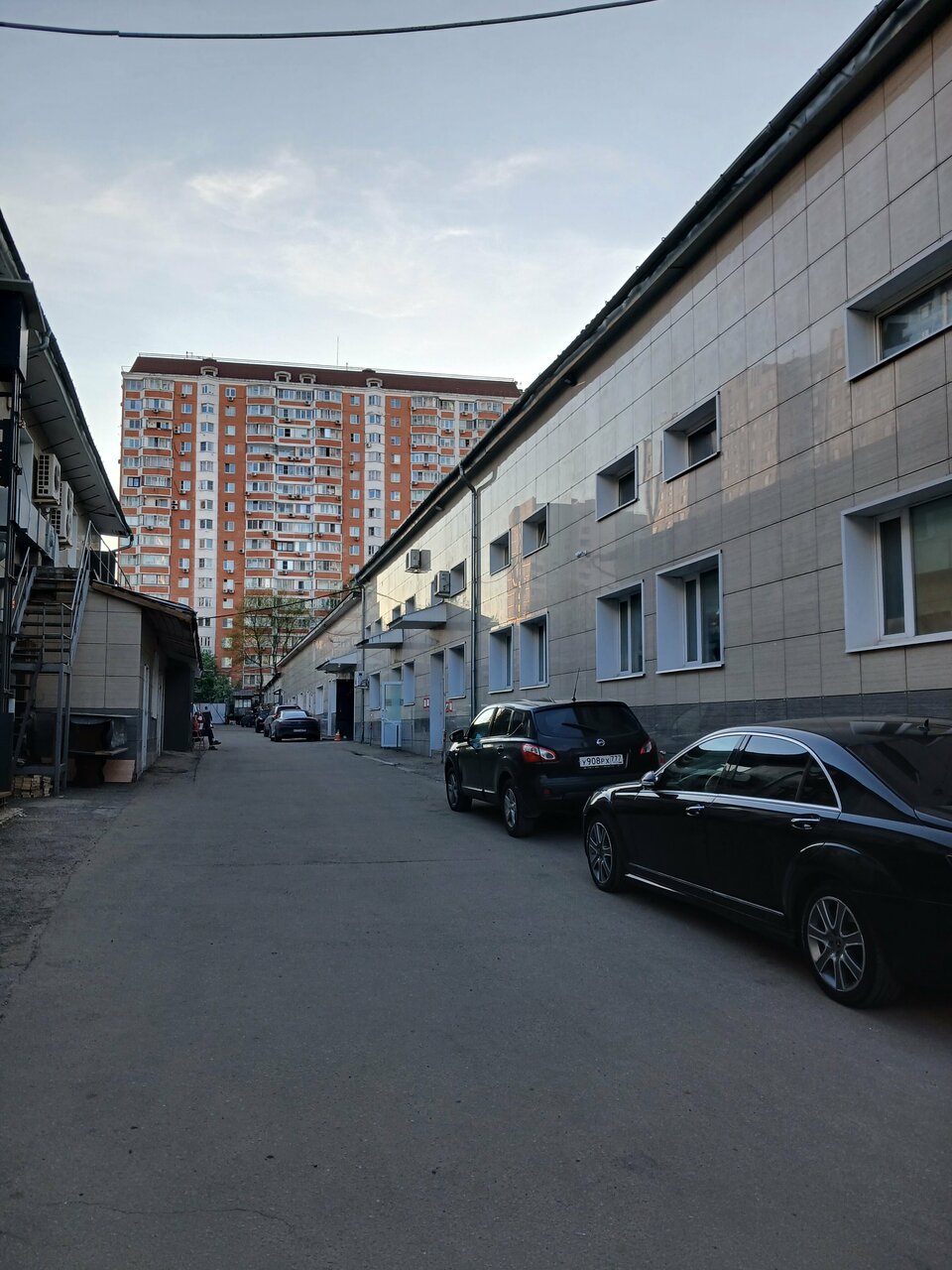 outside