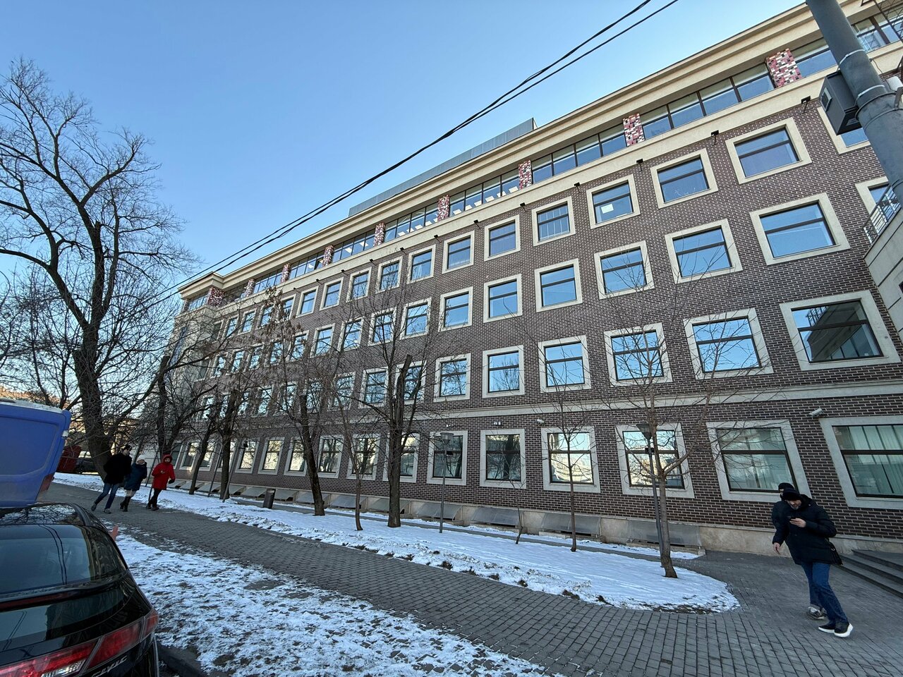 outside