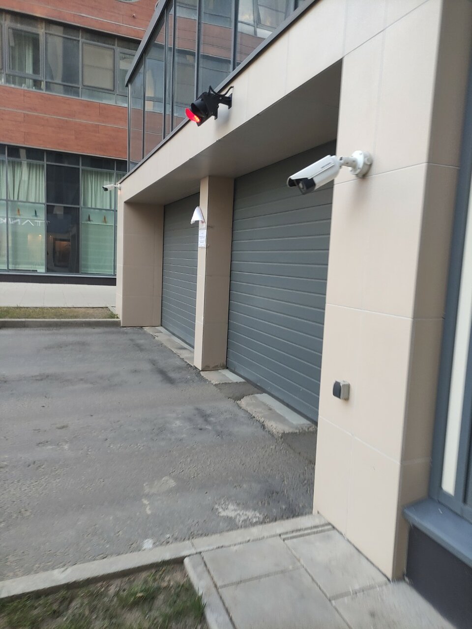 outside