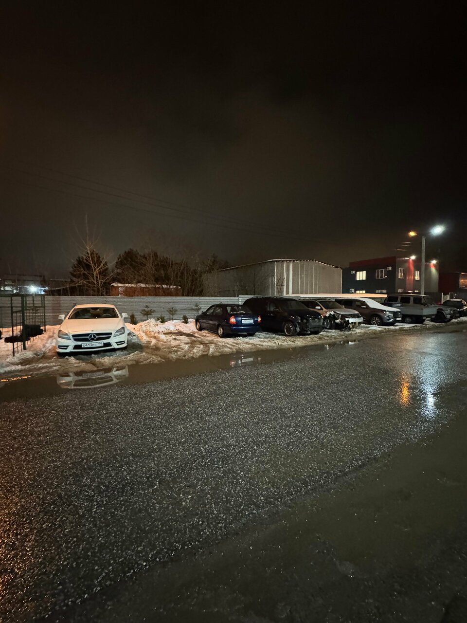 outside
