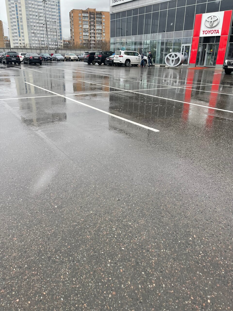 outside