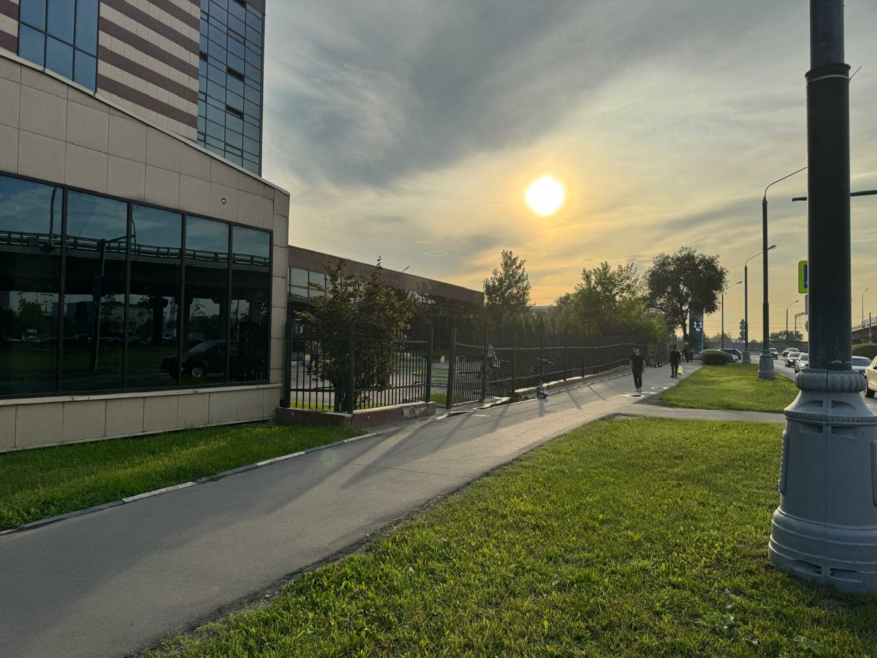 outside