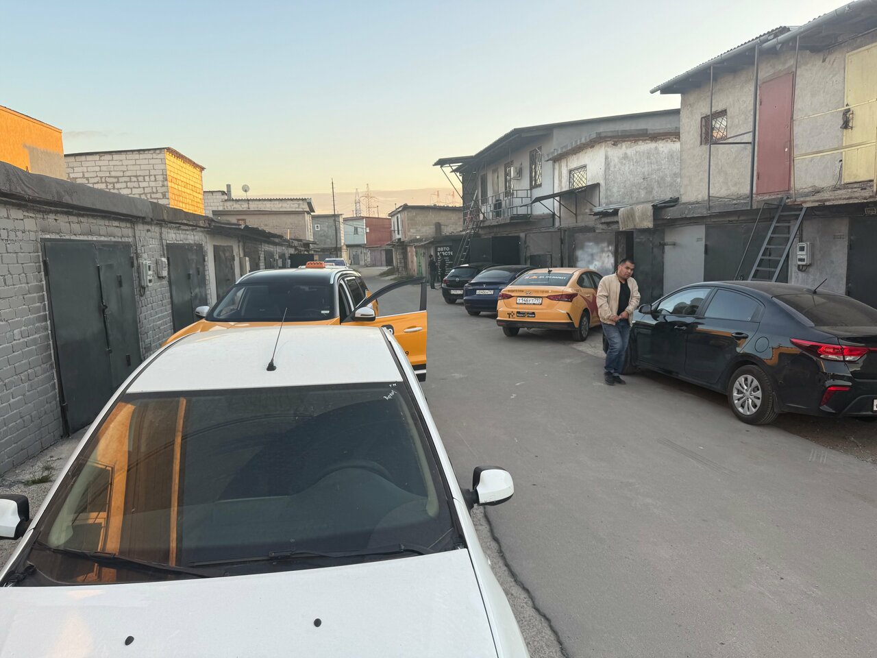outside